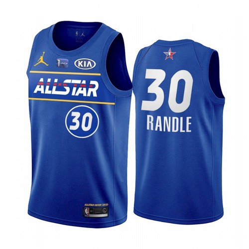Men's 2021 All-Star #30 Julius Randle Blue NBA Eastern Conference Stitched Jersey